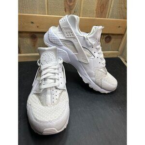 Nike Mens Air Huarache 318429-111 Triple White Sneakers Size 10
